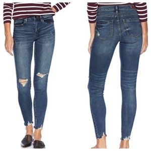 BLANK NYC The Bond Mid-Rise Distressed Skinny Jean